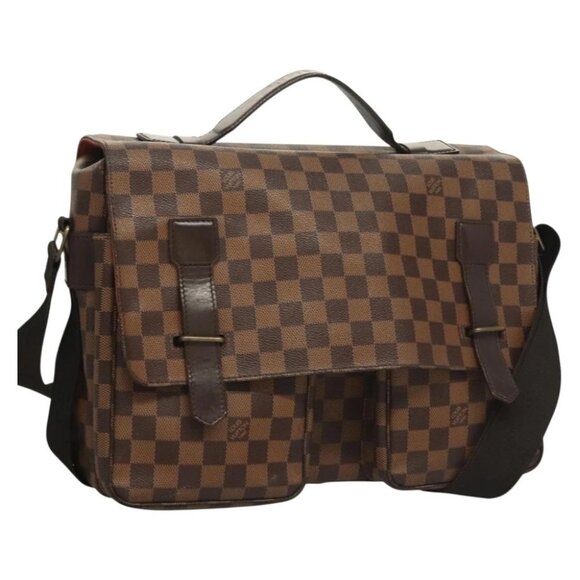 LOUIS VUITTON Damier Ebene Broadway Shoulder Bag - Picture 1 of 15